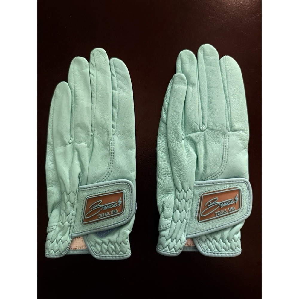 Bruce Bolt Original Series Women's Golf Gloves Baby Blue Small Left Hand 2 Pack
